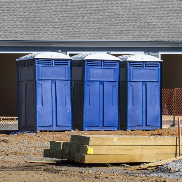 what is the expected delivery and pickup timeframe for the portable restrooms in Rocky Gap VA